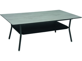Tisch 120x70 cm Greta Aluminium anthrazit mit Tischplatte Silverstar 2.0 Dekor Zement hell Tisch 120x70 cm Greta Aluminium anthrazit mit Tischplatte Silverstar 2.0 Dekor Zement hell