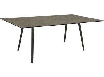 Tisch Interno Rundrohr konisch Alum. schwarz matt/Tischpl. Silverstar 2.0 Vintage stone Tisch Interno Rundrohr konisch Alum. schwarz matt/Tischpl. Silverstar 2.0 Vintage stone