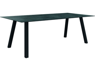 Tisch 220 x 100cm Interno Vierkantr. Alum. anthrazit Tischplatte Silverstar 2.0 Metallic grau Tisch 220 x 100cm Interno Vierkantr. Alum. anthrazit Tischplatte Silverstar 2.0 Metallic grau