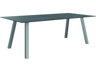 Tisch 220 x 100cm Interno Vierkantrohr Edelstahl Tischplatte Silverstar 2.0 Zement Tisch 220 x 100cm Interno Vierkantrohr Edelstahl Tischplatte Silverstar 2.0 Zement