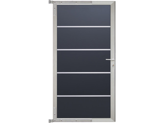 Tor HPL Anthrazit / Aluminium Silber "Usedom" Tor HPL Anthrazit / Aluminium Silber "Usedom"