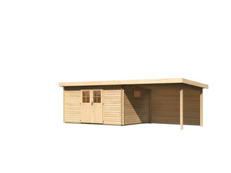 Torgau 5 im Set mit Anbaudach 3,3 m+ Rückwand naturbelassen 2970x5390x2170mm Torgau 5 im Set mit Anbaudach 3,3 m+ Rückwand naturbelassen 2970x5390x2170mm