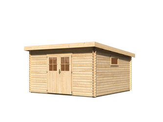 Blockbohlenhaus Torgau 6 naturbelassen 3870x3870x2280mm Blockbohlenhaus Torgau 6 naturbelassen 3870x3870x2280mm