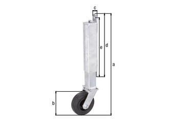 Torlaufrolle f.schwere und breite Tore, b.70kg Torgew., fvz.z.Anschrauben, RØ100mm Torlaufrolle f.schwere und breite Tore, b.70kg Torgew., fvz.z.Anschrauben, RØ100mm
