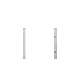 Torpfosten Einzeltor Vorgarten (2er-Set) silber Metall, 8x8x150cm Torpfosten Einzeltor Vorgarten (2er-Set) silber Metall, 8x8x150cm