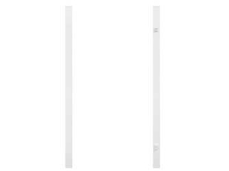 Torpfosten-Set für Einzeltor, weiß 8x8x255cm Torpfosten-Set für Einzeltor, weiß 8x8x255cm