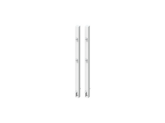 Torpfosten-Set zum Einbetonieren für Vorgarten-Doppeltor, weiss 8x8x160cm Torpfosten-Set zum Einbetonieren für Vorgarten-Doppeltor, weiss 8x8x160cm