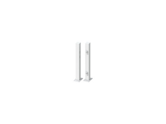 Torpfostenset Einzeltor aufschrauben weiß 8 x 8 cm Torpfostenset Einzeltor aufschrauben weiß 8 x 8 cm