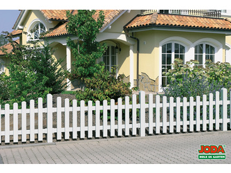 UNO easy weiß Vorgartenzaun 1800x750/650 mm Unterbogen / 112020 UNO easy weiß Vorgartenzaun 1800x750/650 mm Unterbogen / 112020