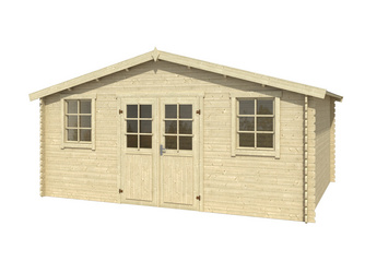 Udo 300 Blockbohlenhaus 28mm naturbelassen Udo 300 Blockbohlenhaus 28mm naturbelassen