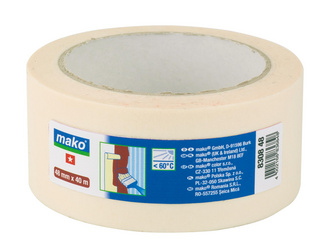 Universal-Adeckband BASIC 48mm x 40m, Flachkrepp ca. 56 g/m², cremeweißfarben Universal-Adeckband BASIC 48mm x 40m, Flachkrepp ca. 56 g/m², cremeweißfarben