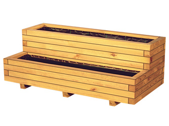 VITJA Blumenkübel B 100xT 50xH 40cm 2 Stufen inkl. Folieneinsatz VITJA Blumenkübel B 100xT 50xH 40cm 2 Stufen inkl. Folieneinsatz