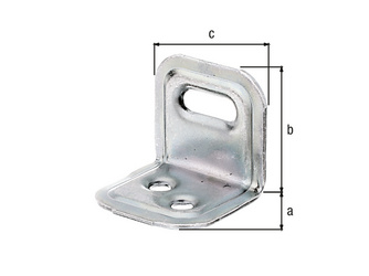 Verstellwinkel, geprägt, mit Langloch, galv. gelb verzinkt, TxHxB 25x25x30mm Verstellwinkel, geprägt, mit Langloch, galv. gelb verzinkt, TxHxB 25x25x30mm