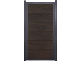 Sichtschutzzaun WPC Walnuss Alu- Rahmen DB 703 "Viento" Sichtschutzzaun WPC Walnuss Alu- Rahmen DB 703 "Viento"