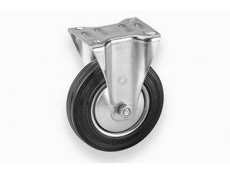 Vollgummi-Bockrolle 140mm verzinkt 800610 Tragkraft 115 kg (1 Stück) - 677 400 021 75 Vollgummi-Bockrolle 140mm verzinkt 800610 Tragkraft 115 kg (1 Stück) - 677 400 021 75
