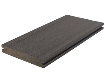 Terrassendiele WPC massiv Holzstruktur / glatt Dark Grey - 23 x 138 mm Terrassendiele WPC massiv Holzstruktur / glatt Dark Grey - 23 x 138 mm