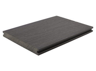 Terrassendiele WPC massiv Holzstruktur / glatt Dark Grey - 23 x 210 mm Terrassendiele WPC massiv Holzstruktur / glatt Dark Grey - 23 x 210 mm