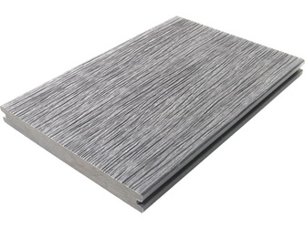 Terrassendiele WPC massiv Vintage-Holzstruktur / glatt Vintage Linar Grey Fiberdeck - 23 x 210 mm Terrassendiele WPC massiv Vintage-Holzstruktur / glatt Vintage Linar Grey Fiberdeck - 23 x 210 mm