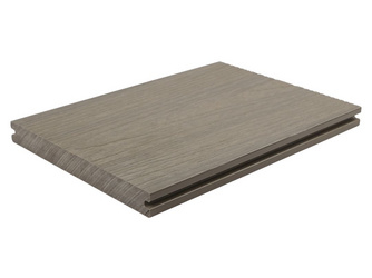 Terrassendiele WPC massiv Holzstruktur / glatt Light Grey - 23 x 210 mm Terrassendiele WPC massiv Holzstruktur / glatt Light Grey - 23 x 210 mm