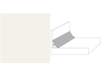 Wandanschlussprofil WAP-Plus A242 C uni weiß Wandanschlussprofil WAP-Plus A242 C uni weiß