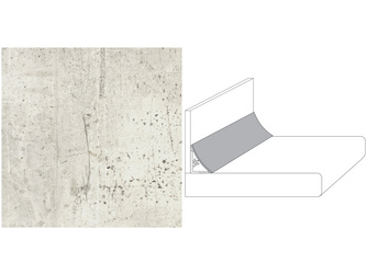 Wandanschlussprofil WAP-Plus BN230 SI beton weiß Wandanschlussprofil WAP-Plus BN230 SI beton weiß