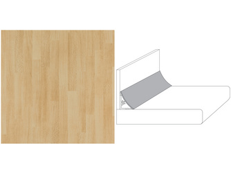Wandanschlussprofil WAP-Plus BU37 POF buche parkett Wandanschlussprofil WAP-Plus BU37 POF buche parkett