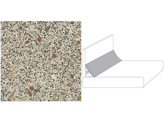 Wandanschlussprofil WAP-Plus MK432 C mosaik carmin - Länge 590 mm Wandanschlussprofil WAP-Plus MK432 C mosaik carmin - Länge 590 mm