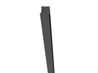 Wandprofil für Steckzäune Alu Anthrazit, 25,2x27,4x2000 mm, inkl. 200 mm Abstandshalter Wandprofil für Steckzäune Alu Anthrazit, 25,2x27,4x2000 mm, inkl. 200 mm Abstandshalter