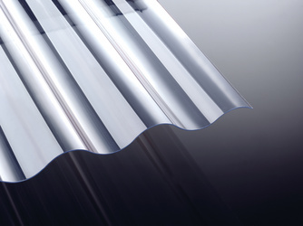 Welle8 glasklar PVC-Lichtplatten Welle8 glasklar PVC-Lichtplatten
