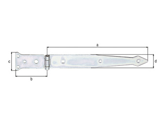 Werfgehänge, disp., Scharnier LxB 48x77, Band LxB 252x35mm Werfgehänge, disp., Scharnier LxB 48x77, Band LxB 252x35mm