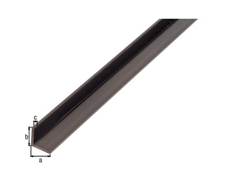 Winkelprofil, gleichsch., PVC schwarz, LxBxHxS 1000 x 10 x 10 x 1mm Winkelprofil, gleichsch., PVC schwarz, LxBxHxS 1000 x 10 x 10 x 1mm