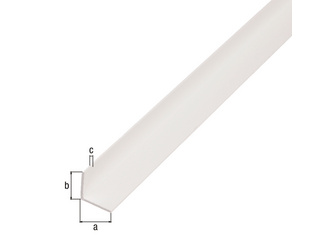 Winkelprofil, gleichsch., PVC weiß, LxBxHxS 2600 x 10 x 10 x 1mm Winkelprofil, gleichsch., PVC weiß, LxBxHxS 2600 x 10 x 10 x 1mm