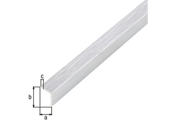 Winkelprofil, selbstkl.gleichsch.Alu, edelstahldesign, hl, LxBxHxS 1000x25x25x1mm Winkelprofil, selbstkl.gleichsch.Alu, edelstahldesign, hl, LxBxHxS 1000x25x25x1mm