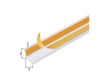 Winkelprofil, selbstklebend, gleichsch., PVC weiß, LxBxHxS 2600 x 20 x 20 x 1mm Winkelprofil, selbstklebend, gleichsch., PVC weiß, LxBxHxS 2600 x 20 x 20 x 1mm