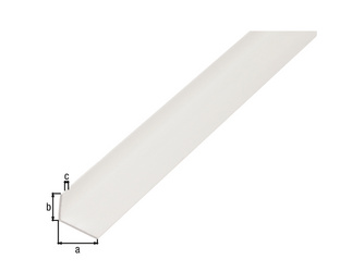 Winkelprofil, ungleichsch., PVC weiß, LxBxHxS 2000 x 25 x 20 x 2mm Winkelprofil, ungleichsch., PVC weiß, LxBxHxS 2000 x 25 x 20 x 2mm