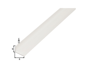 Winkelprofil, ungleichsch., PVC weiß, LxBxHxS 2600 x 25 x 20 x 2mm Winkelprofil, ungleichsch., PVC weiß, LxBxHxS 2600 x 25 x 20 x 2mm