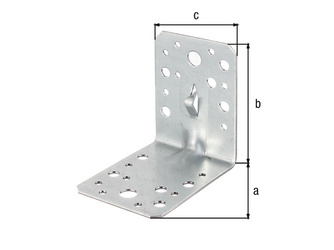 Winkelverbinder m.Sicke, Fixierkralle z.Einschlagen, sendz.vz., TxHxB 90x90x65mm Winkelverbinder m.Sicke, Fixierkralle z.Einschlagen, sendz.vz., TxHxB 90x90x65mm