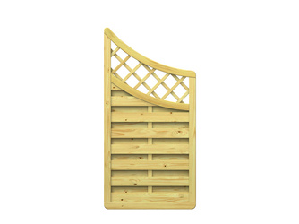 Sichtschutzzaun Holz natur " XL" Anschluss mit Gitter Sichtschutzzaun Holz natur " XL" Anschluss mit Gitter