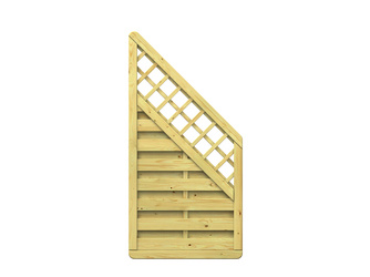 Sichtschutzzaun Holz natur " XL" Anschluss mit Gitter Sichtschutzzaun Holz natur " XL" Anschluss mit Gitter