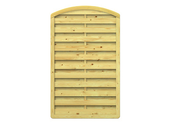 Sichtschutzzaun Holz natur " XL" Rundbogen Sichtschutzzaun Holz natur " XL" Rundbogen