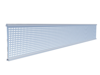Zaunlamelle Ameland Alu Blank / Silber 20x260x1793mm inkl. Adapterleisten Zaunlamelle Ameland Alu Blank / Silber 20x260x1793mm inkl. Adapterleisten