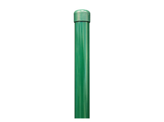 Zaunpfosten, ungebohrt, zinkp.grün Kst.b., L1500mm, Pfosten Ø34mm Zaunpfosten, ungebohrt, zinkp.grün Kst.b., L1500mm, Pfosten Ø34mm