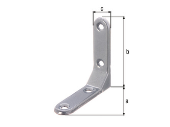 Zierwinkel, geprägt, aluminiumgrau kunststoffbeschichtet, TxHxB 75x75x20mm Zierwinkel, geprägt, aluminiumgrau kunststoffbeschichtet, TxHxB 75x75x20mm