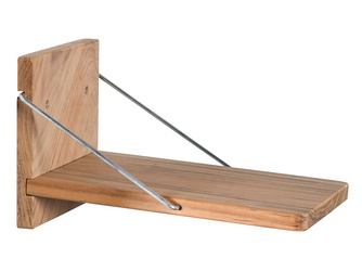Zusatzklapptisch Teak gebürstet für Strandkorb Zusatzklapptisch Teak gebürstet für Strandkorb
