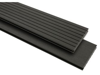 Terrassendiele BPC glatt/genutet massiv Anthrazit Vintage massiv - 20 x 145 mm Terrassendiele BPC glatt/genutet massiv Anthrazit Vintage massiv - 20 x 145 mm