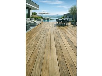 Terrassendiele Robinie unbehandelt Natur beidseitig glatt - 23 x 140 mm