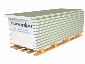 25,0 DANO® Massiv Leicht H2 (H2/GKBi) HRAK Massivplatte impr., 625 mm 24 St./MWP