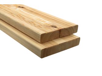 Terrassendiele Kiefer unbehandelt naturbelassen beidseitig französisches Profil - 27 x 145 mm