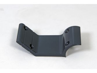 2 Konsolen Alu anthrazit für Holzhandlauf Ø 40 mm