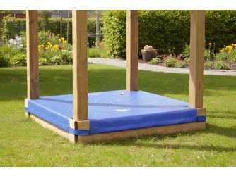 ACTIVE Sandkastenabdeckung, blau, für Turm 98x98cm